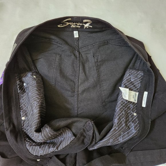 Seven7 Booty Shaper Short sz 24W Black shorts - Picture 7 of 14